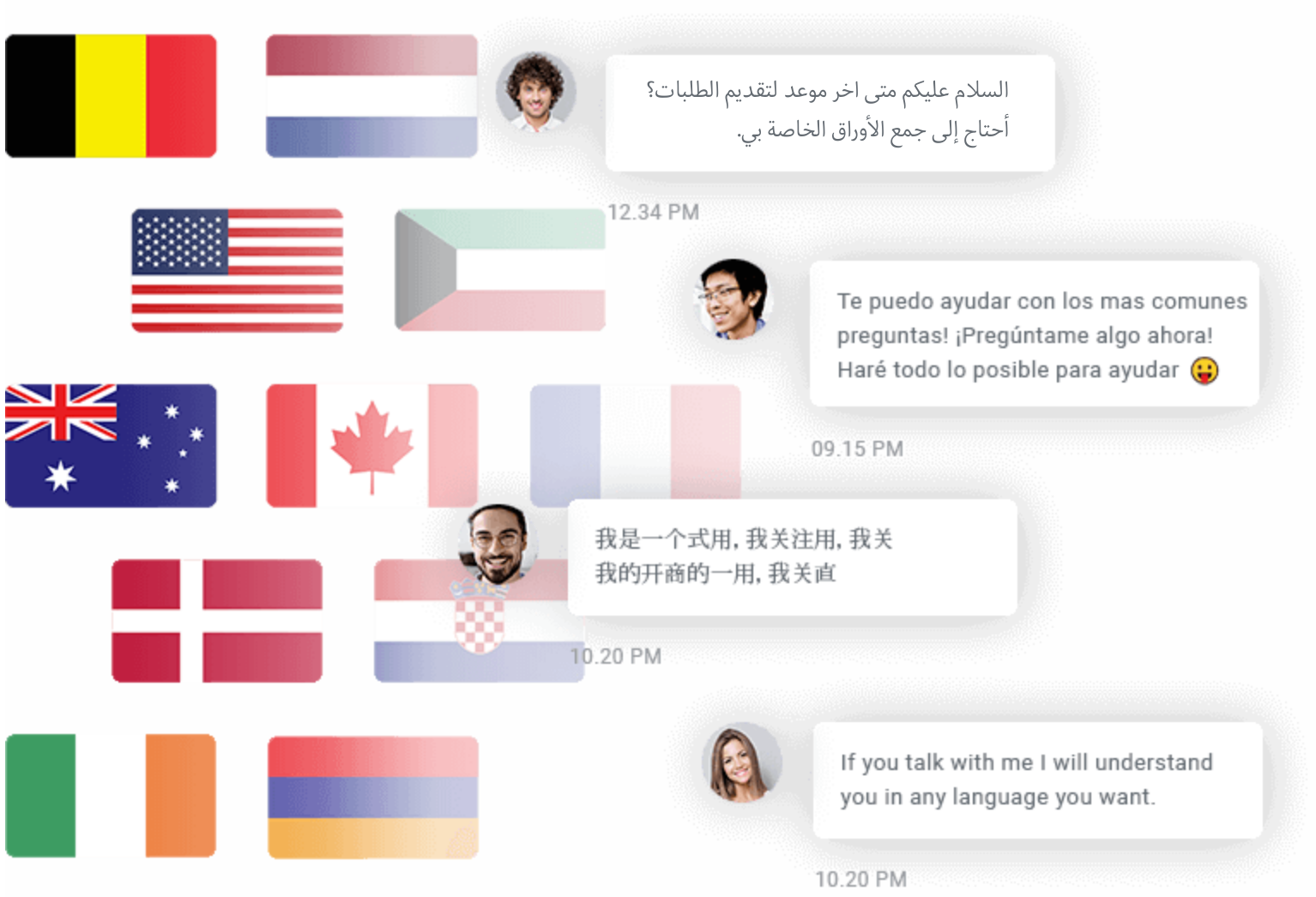 Multilingual chat